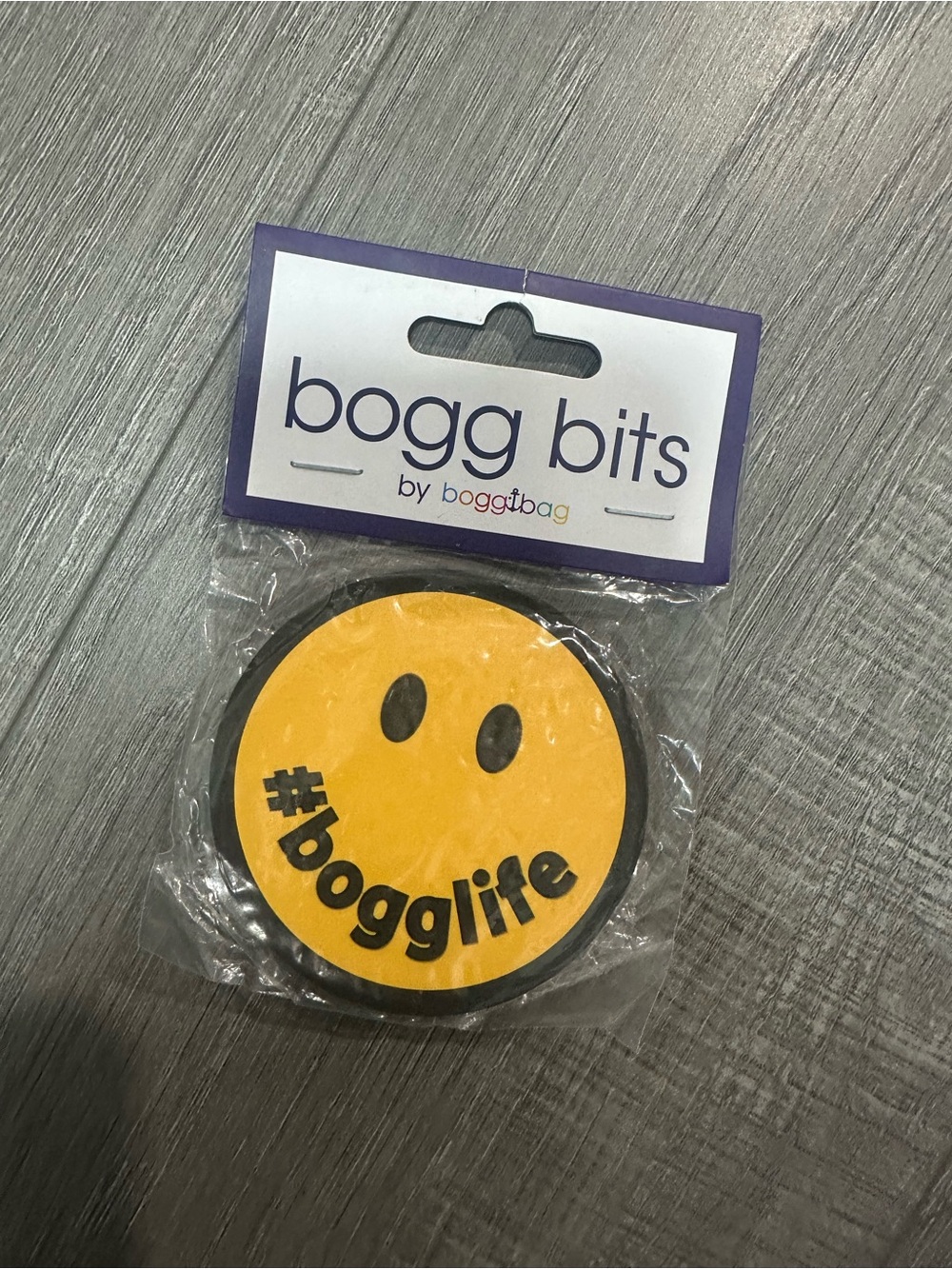 BOGG BAG Yellow & Black #bogglife Smiley Bogg Bit Accessory